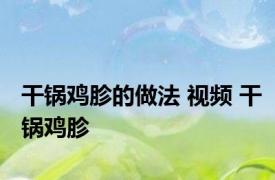 干锅鸡胗的做法 视频 干锅鸡胗 