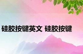 硅胶按键英文 硅胶按键 