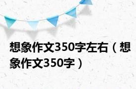想象作文350字左右（想象作文350字）