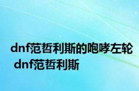 dnf范哲利斯的咆哮左轮 dnf范哲利斯 
