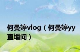 何曼婷vlog（何曼婷yy直墦间）