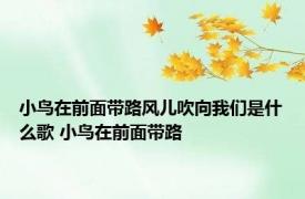 小鸟在前面带路风儿吹向我们是什么歌 小鸟在前面带路 