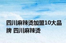 四川麻辣烫加盟10大品牌 四川麻辣烫 