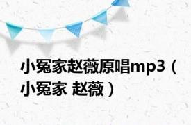 小冤家赵薇原唱mp3（小冤家 赵薇）