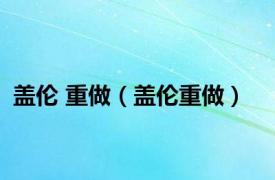 盖伦 重做（盖伦重做）