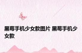 黑莓手机少女款图片 黑莓手机少女款 