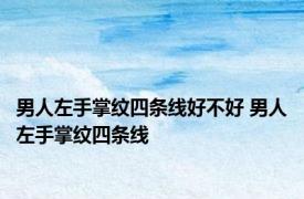 男人左手掌纹四条线好不好 男人左手掌纹四条线 