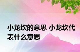小龙坎的意思 小龙坎代表什么意思 