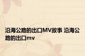 沿海公路的出口MV故事 沿海公路的出口mv 