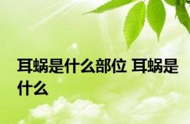 耳蜗是什么部位 耳蜗是什么 