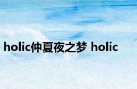 holic仲夏夜之梦 holic 
