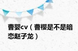 曹婴cv（曹樱是不是暗恋赵子龙）