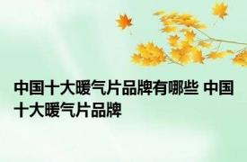 中国十大暖气片品牌有哪些 中国十大暖气片品牌 