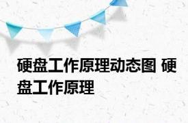 硬盘工作原理动态图 硬盘工作原理 