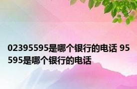02395595是哪个银行的电话 95595是哪个银行的电话