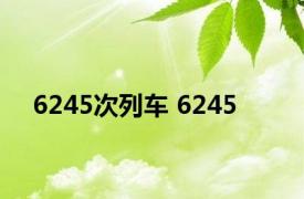 6245次列车 6245 