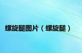 螺旋腿图片（螺旋腿）