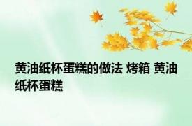 黄油纸杯蛋糕的做法 烤箱 黄油纸杯蛋糕 