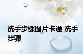 洗手步骤图片卡通 洗手步骤 