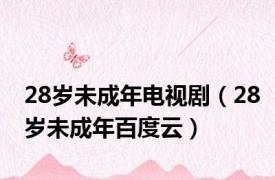 28岁未成年电视剧（28岁未成年百度云）
