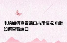 电脑如何查看端口占用情况 电脑如何查看端口