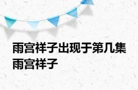 雨宫祥子出现于第几集 雨宫祥子 