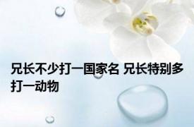 兄长不少打一国家名 兄长特别多打一动物 