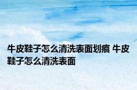 牛皮鞋子怎么清洗表面划痕 牛皮鞋子怎么清洗表面