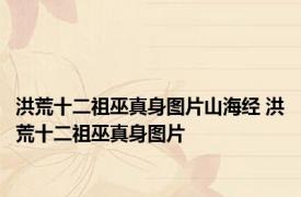 洪荒十二祖巫真身图片山海经 洪荒十二祖巫真身图片 