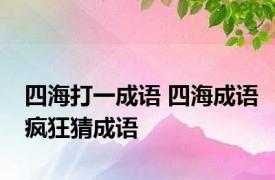 四海打一成语 四海成语疯狂猜成语 