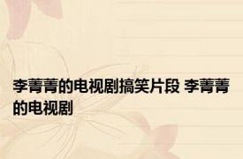李菁菁的电视剧搞笑片段 李菁菁的电视剧 