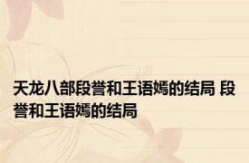 天龙八部段誉和王语嫣的结局 段誉和王语嫣的结局
