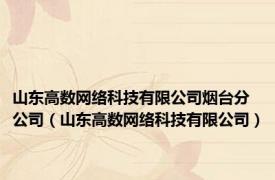 山东高数网络科技有限公司烟台分公司（山东高数网络科技有限公司）
