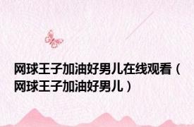 网球王子加油好男儿在线观看（网球王子加油好男儿）