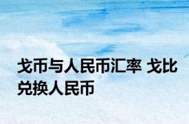 戈币与人民币汇率 戈比兑换人民币 