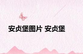 安贞堡图片 安贞堡 
