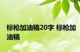 标枪加油稿20字 标枪加油稿 