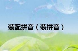 装配拼音（装拼音）