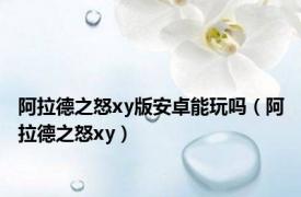 阿拉德之怒xy版安卓能玩吗（阿拉德之怒xy）