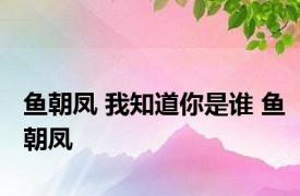 鱼朝凤 我知道你是谁 鱼朝凤 