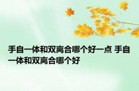手自一体和双离合哪个好一点 手自一体和双离合哪个好 