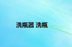 洗瓶器 洗瓶 