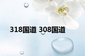 318国道 308国道 