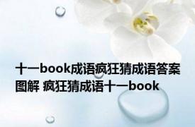 十一book成语疯狂猜成语答案图解 疯狂猜成语十一book 