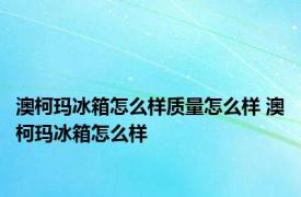 澳柯玛冰箱怎么样质量怎么样 澳柯玛冰箱怎么样 