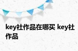 key社作品在哪买 key社作品 