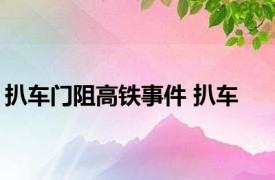 扒车门阻高铁事件 扒车 