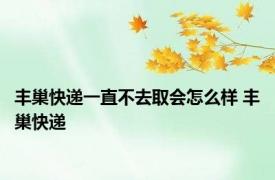 丰巢快递一直不去取会怎么样 丰巢快递 