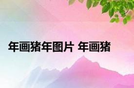 年画猪年图片 年画猪 