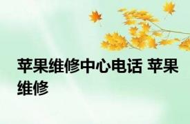 苹果维修中心电话 苹果维修 